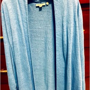 Ladies lightweight open cardigan/jacket. Blue. Chicos. Size 4.
